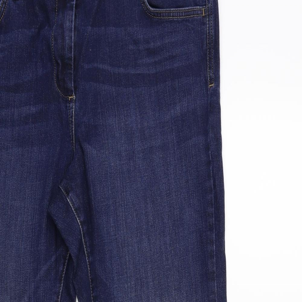Marks and Spencer Womens Blue  Denim Straight Jeans Size 18 L27 in