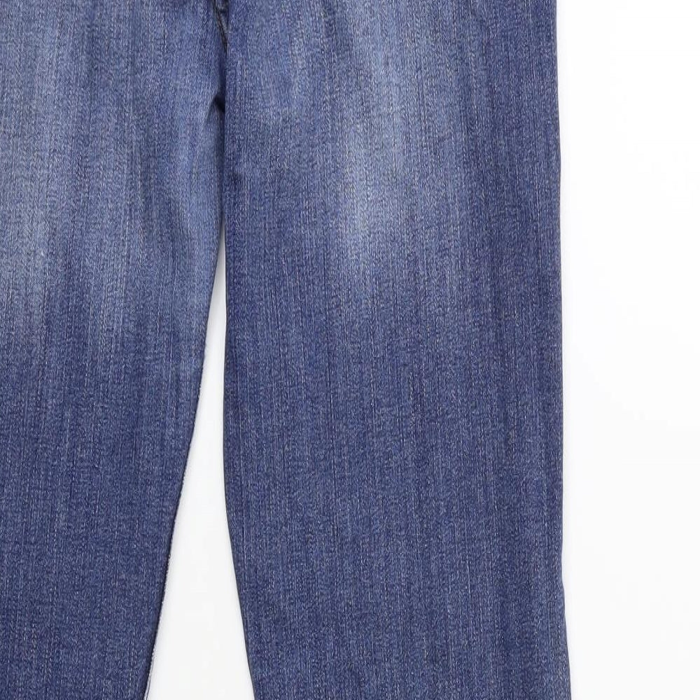 Fat Face Womens Blue  Denim Straight Jeans Size 10 L29 in