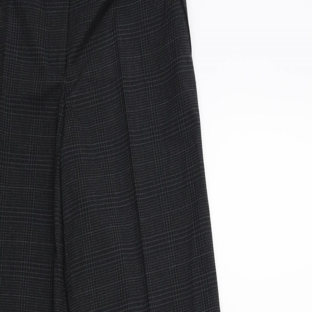NEXT Womens Grey Check  Trousers  Size 10 L30 in
