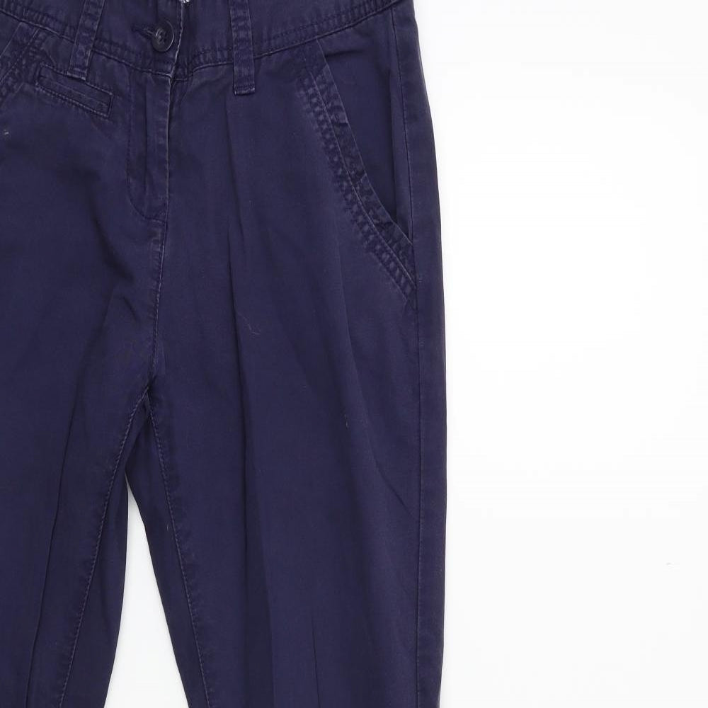 NEXT Womens Blue   Chino Trousers Size 6 L28 in