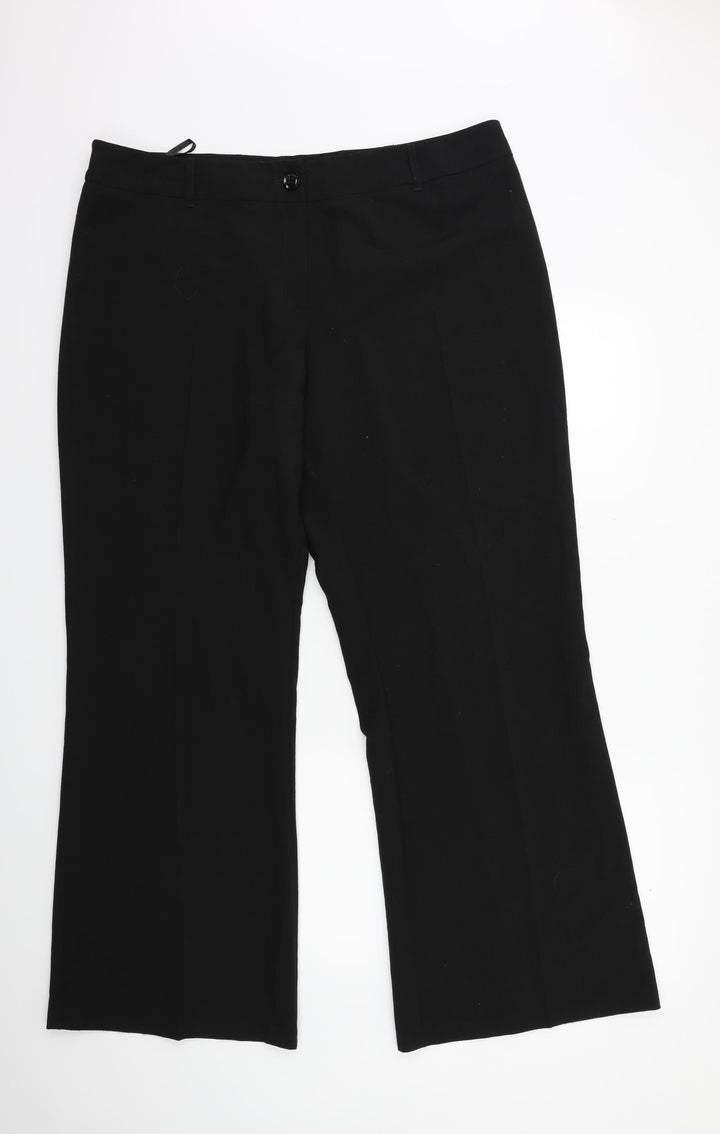 Debenhams Womens Black Trousers Size 18 L30 in