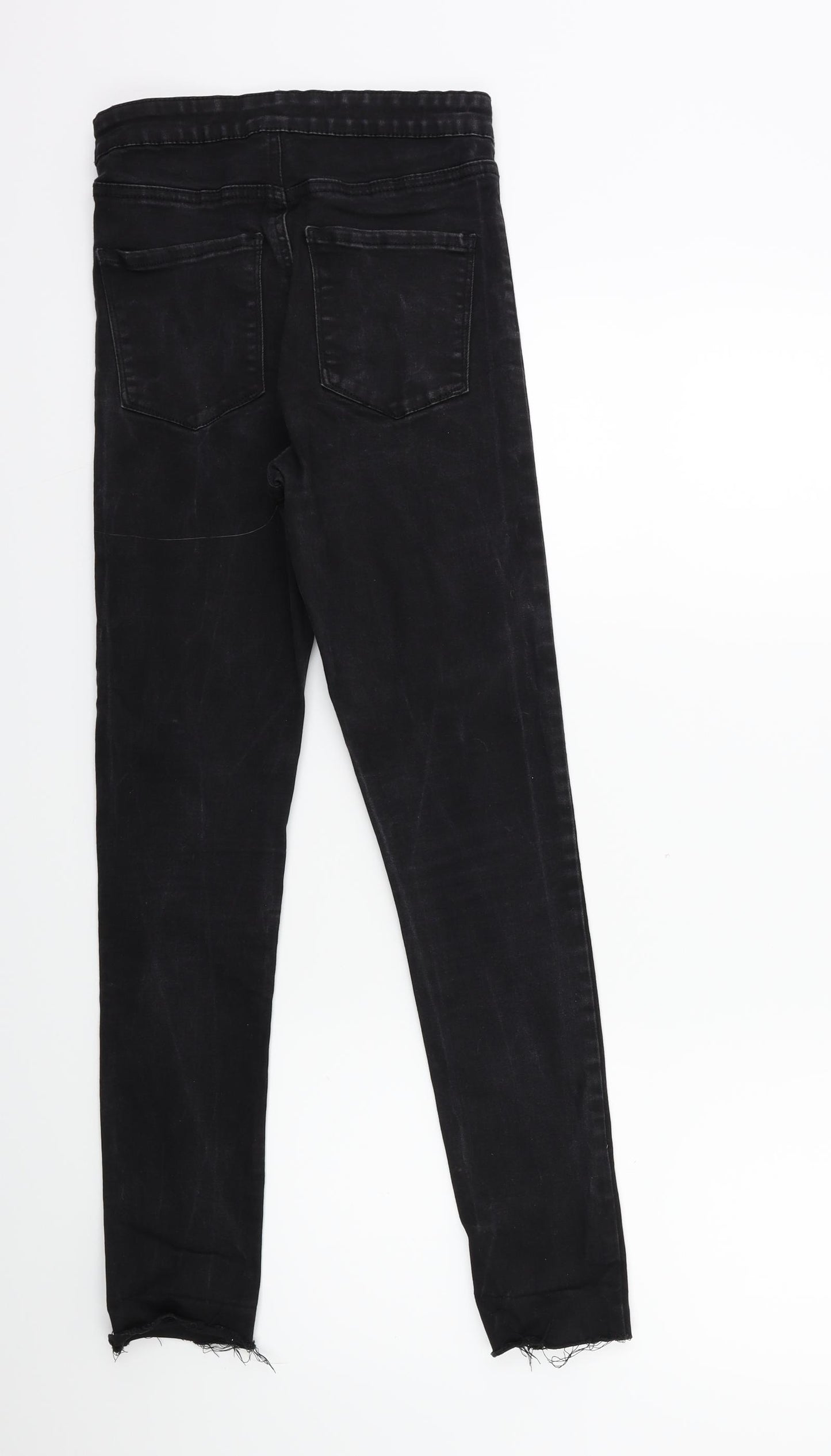 Denim & Co. Womens Black  Denim Skinny Jeans Size 10 L28 in