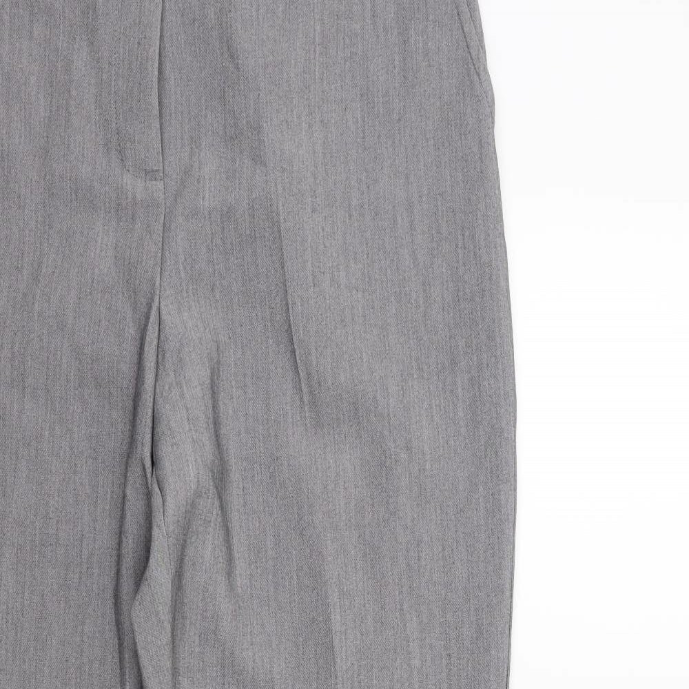 Papaya Womens Grey   Trousers  Size 14 L26 in
