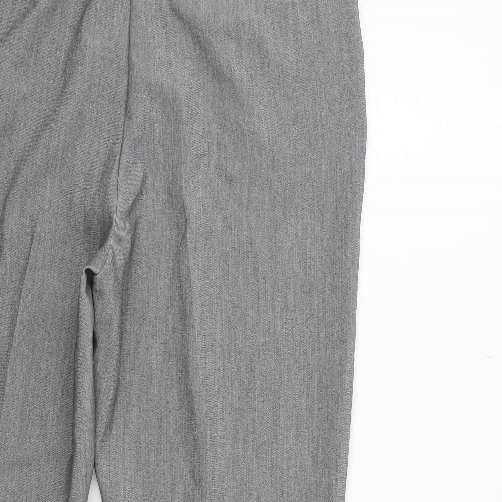 Papaya Womens Grey   Trousers  Size 14 L26 in