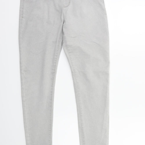 Denim & Co. Womens Grey  Denim Jegging Jeans Size 8 L29 in