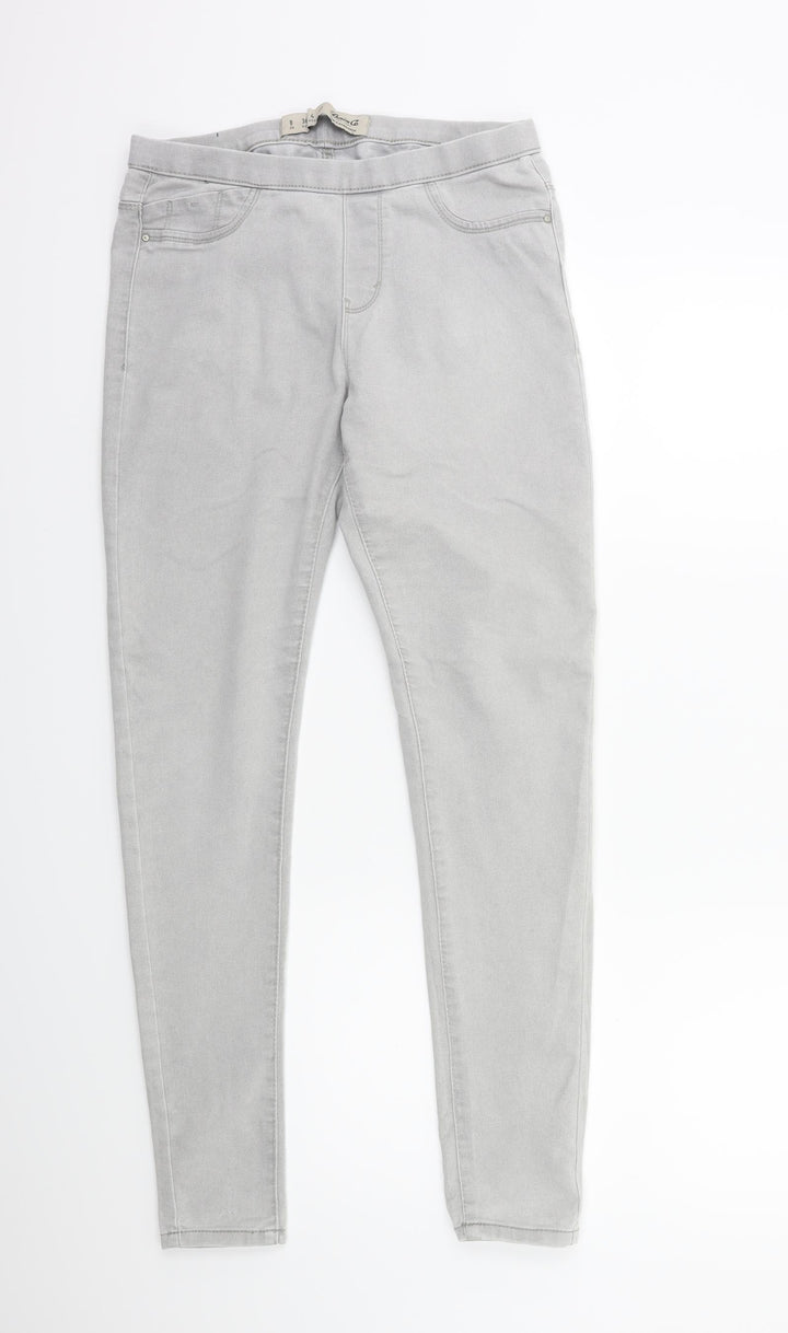 Denim & Co. Womens Grey Denim Jegging Jeans Size 8 L29 in