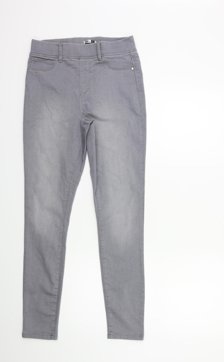 pep& co Womens Grey  Denim Jegging Jeans Size 8 L29 in