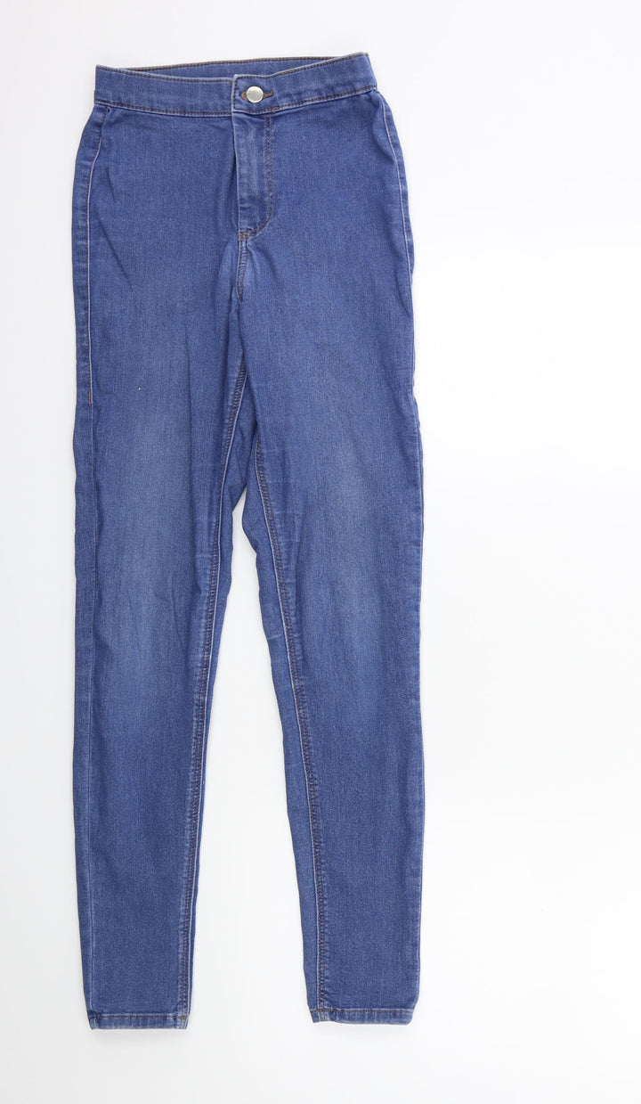 Topshop Womens Blue Denim Skinny Jeans Size 26 in L32 in