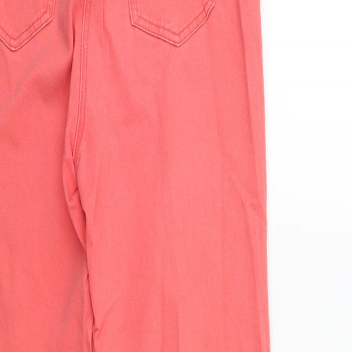 George Womens Pink  Denim Jegging Jeans Size 14 L30 in