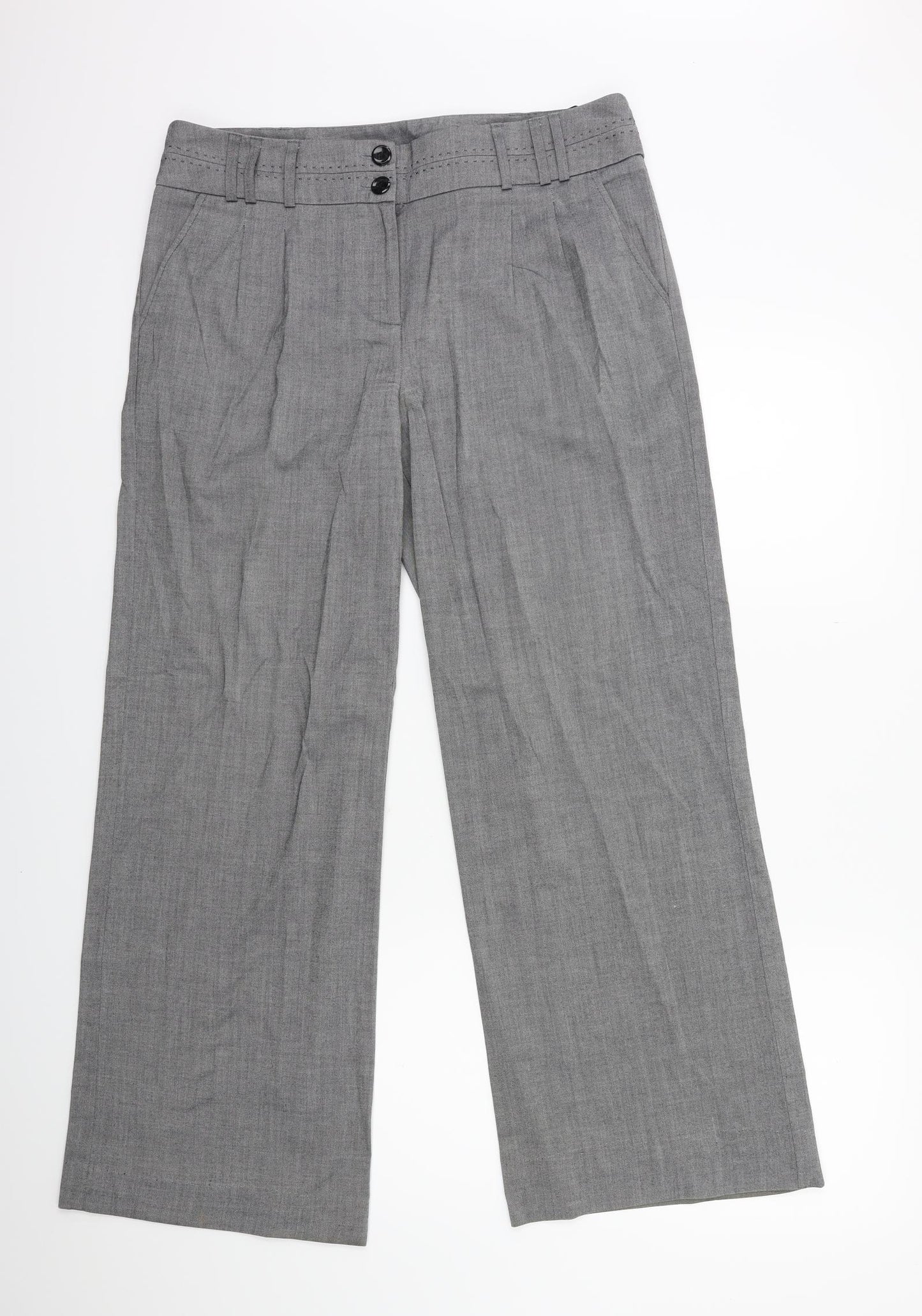 Atmosphere Womens Grey   Trousers  Size 14 L30 in