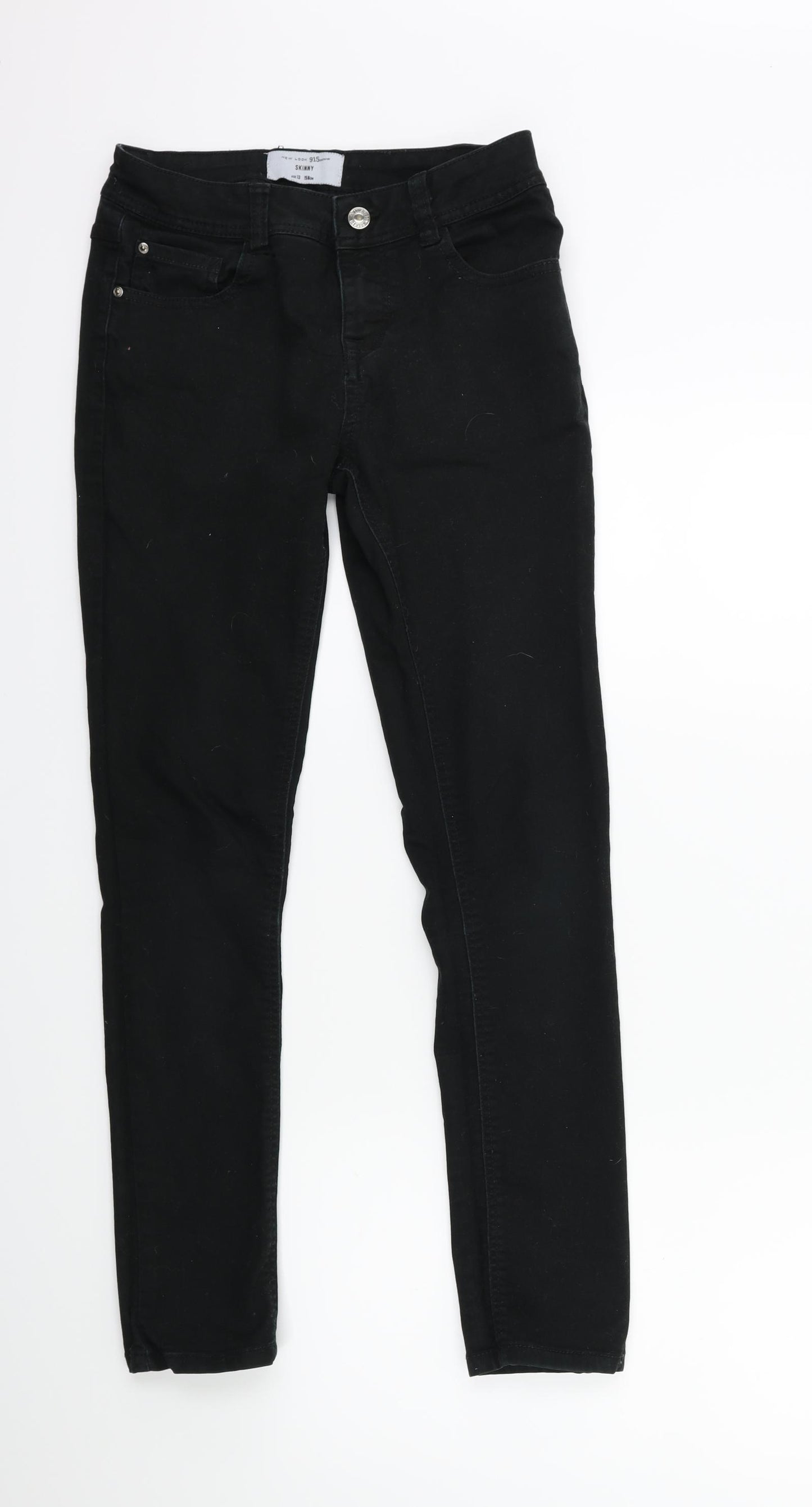 New Look Girls Black  Denim Skinny Jeans Size 13 Years