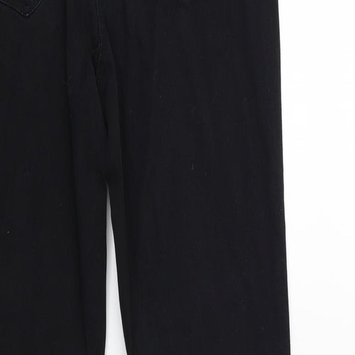 M&Co Womens Black  Denim Jegging Jeans Size 12 L29 in