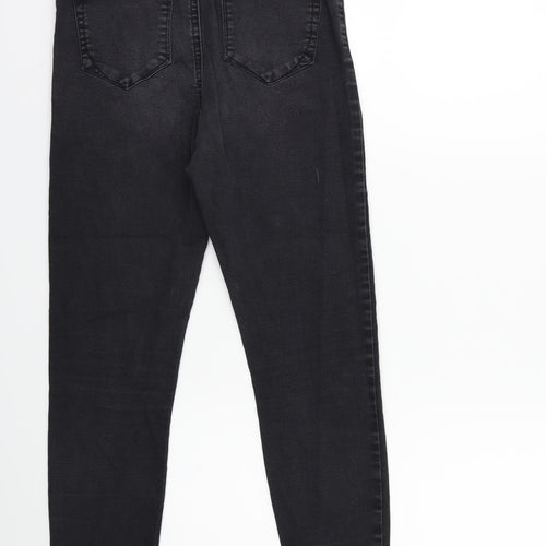 Denim & Co. Womens Black  Denim Skinny Jeans Size 10 L25 in