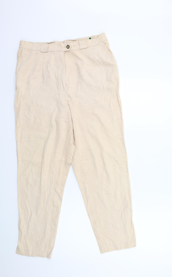 C&A Womens Beige Trousers Size 18 L27 in