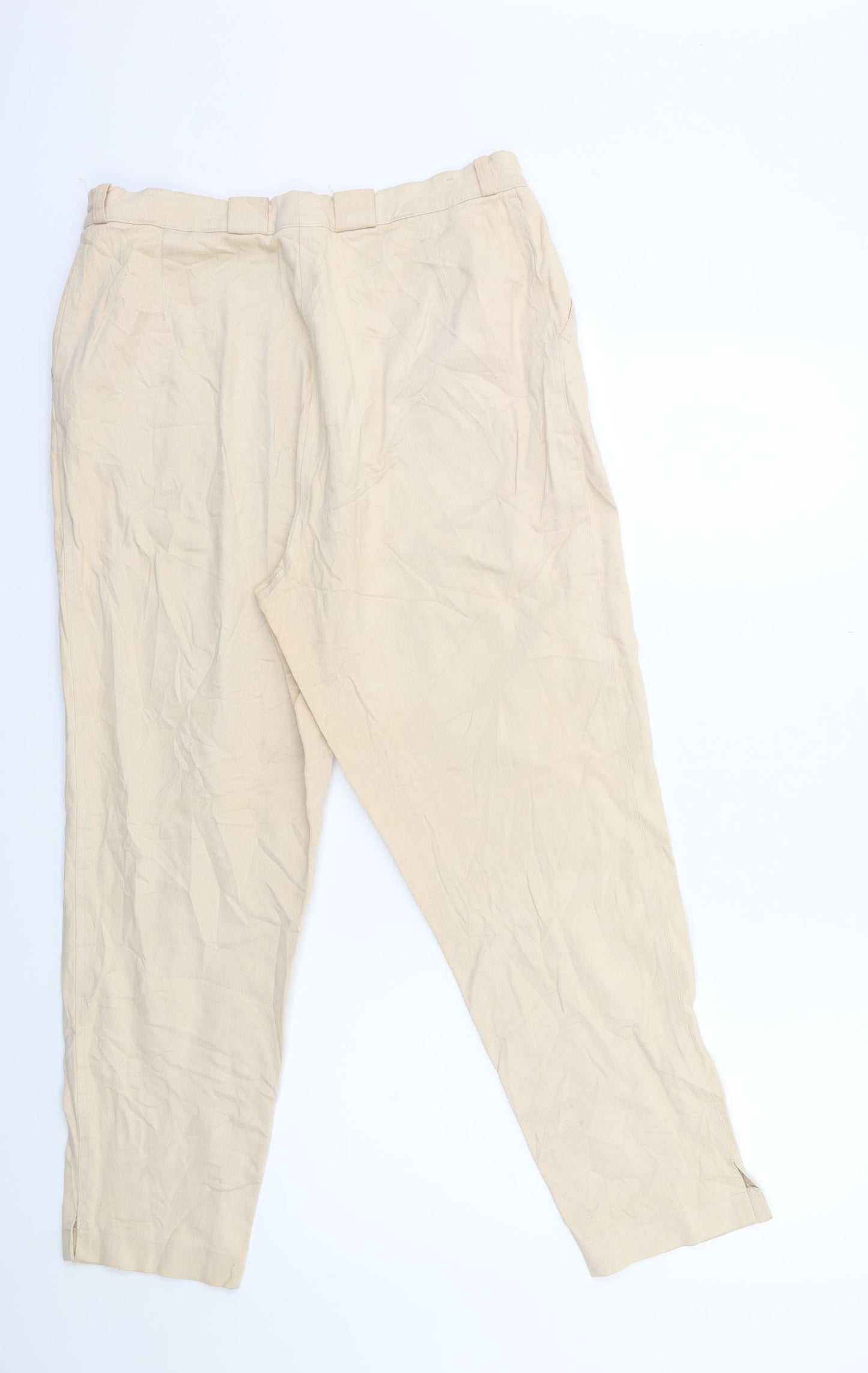 C&A Womens Beige   Trousers  Size 18 L27 in