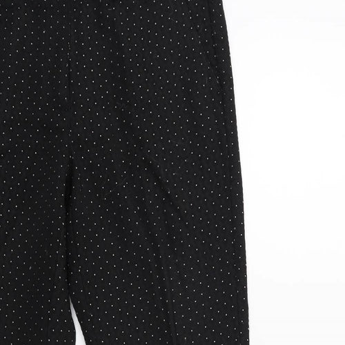 NEXT Womens Black   Trousers  Size 10 L26 in