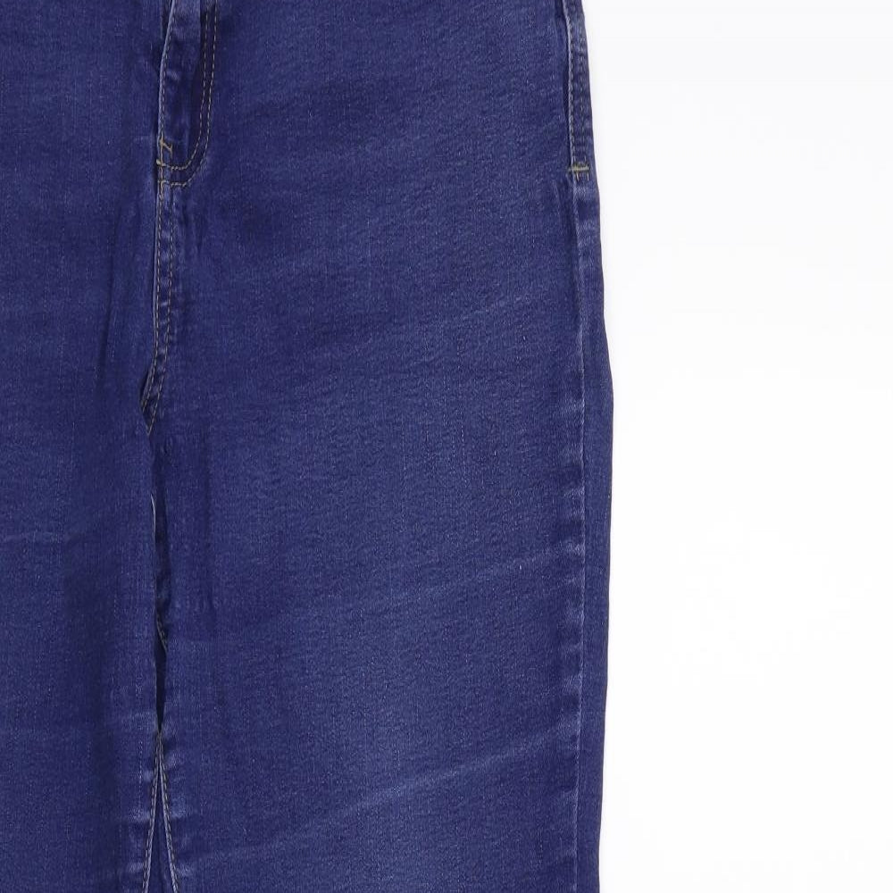 Denim & Co. Womens Blue  Denim Tapered Jeans Size 16 L28 in