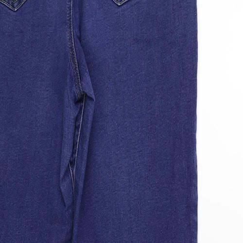 Denim & Co. Womens Blue  Denim Tapered Jeans Size 16 L28 in