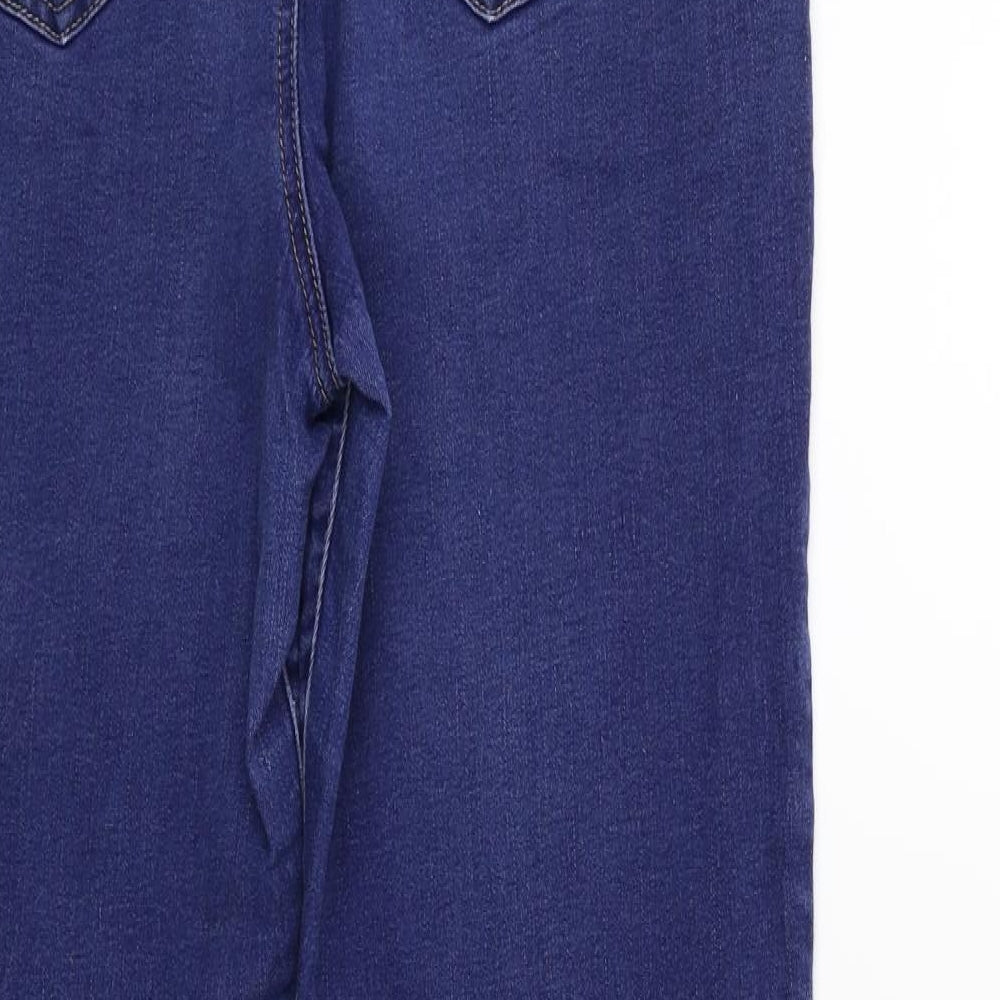 Denim & Co. Womens Blue  Denim Tapered Jeans Size 16 L28 in