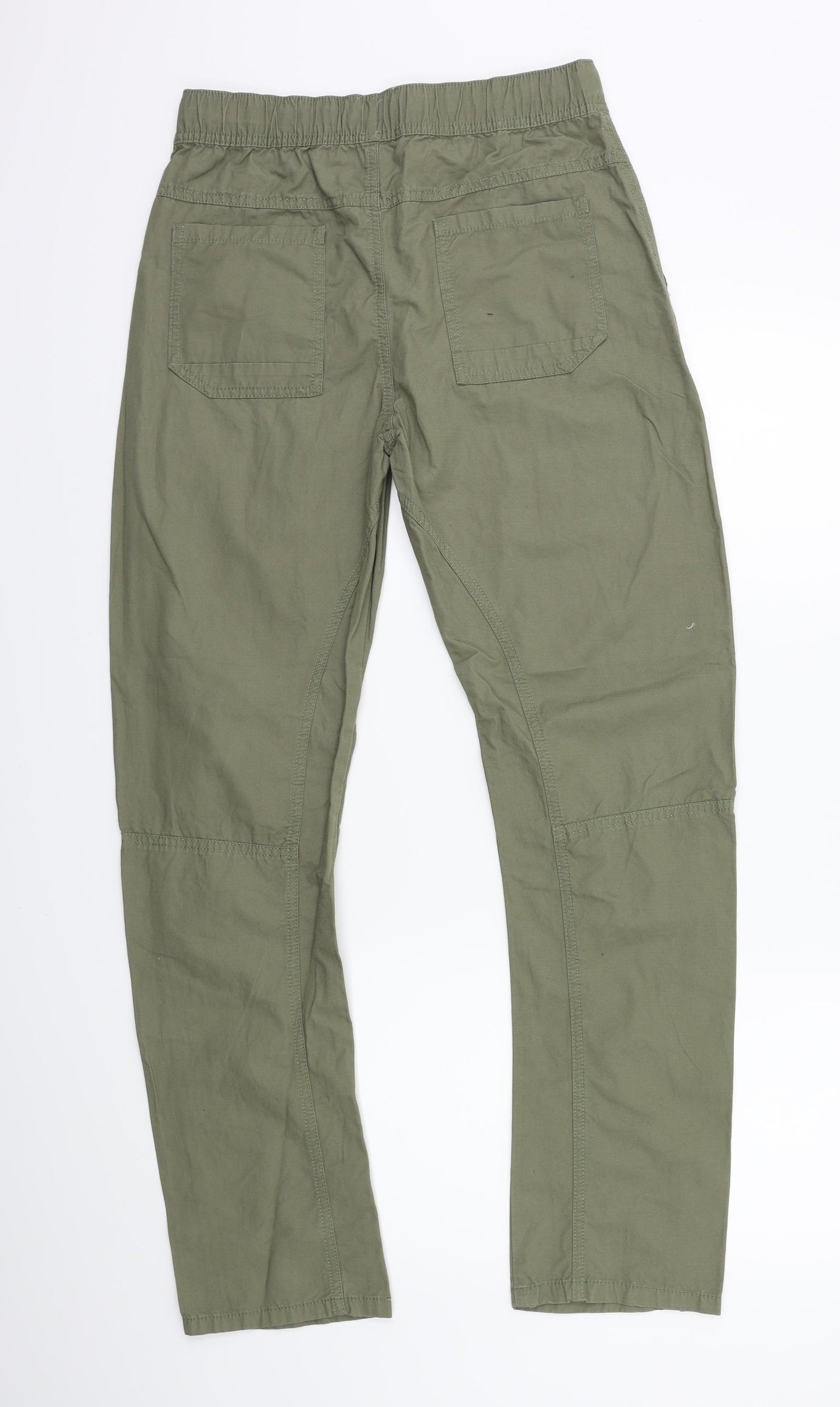 Marks and Spencer Boys Green   Cargo Trousers Size 13 Years