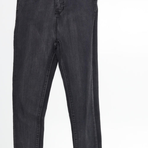 PRETTYLITTLETHING Womens Grey  Denim Skinny Jeans Size 10 L27 in