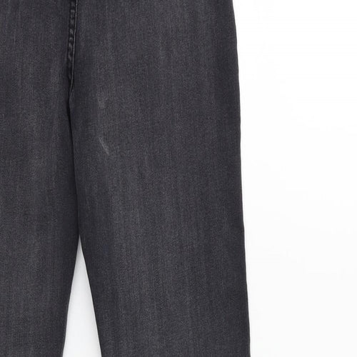 PRETTYLITTLETHING Womens Grey  Denim Skinny Jeans Size 10 L27 in