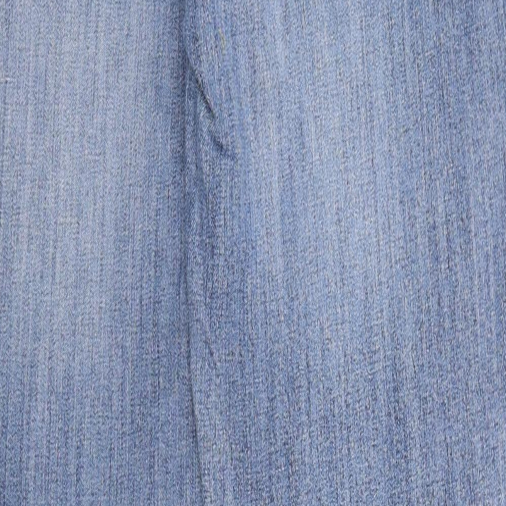 Preworn Womens Blue  Denim Straight Jeans Size 10 L28 in