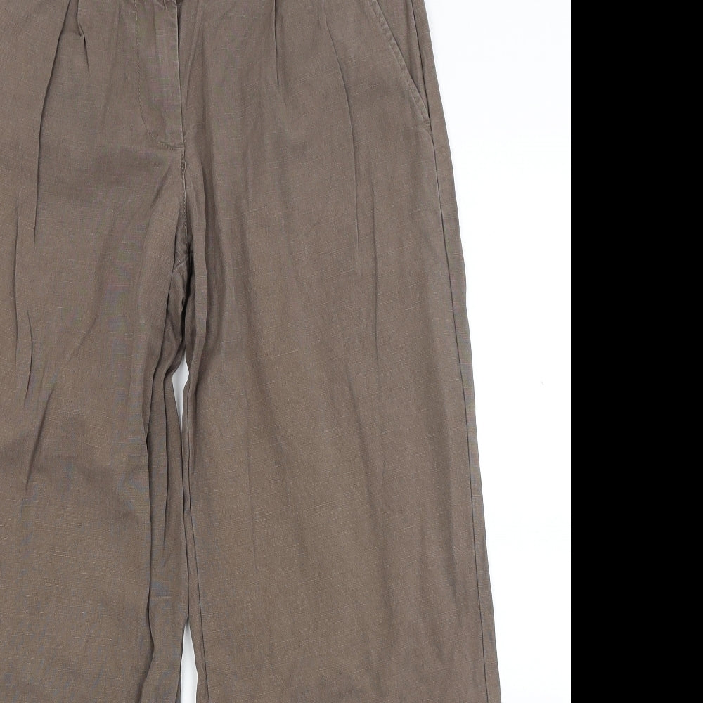 NEXT Womens Brown   Cargo Trousers Size 12 L25 in