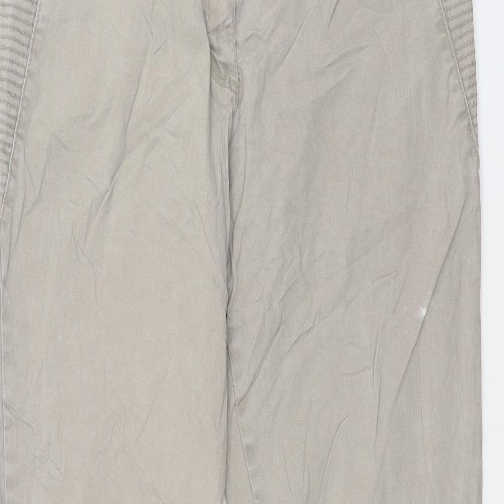 Up Fashion Womens Beige  Denim Skinny Jeans Size 12 L28 in