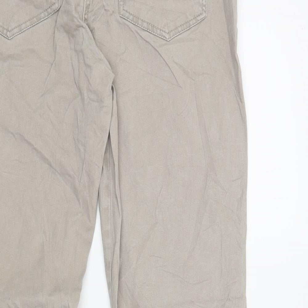 Up Fashion Womens Beige  Denim Skinny Jeans Size 12 L28 in
