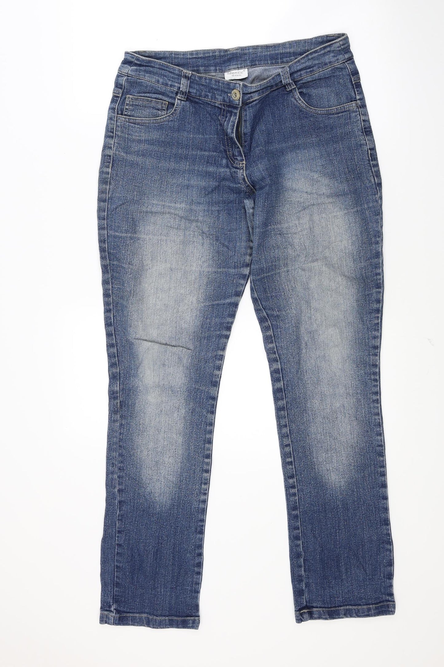 Identic Womens Blue  Denim Skinny Jeans Size 12 L29 in