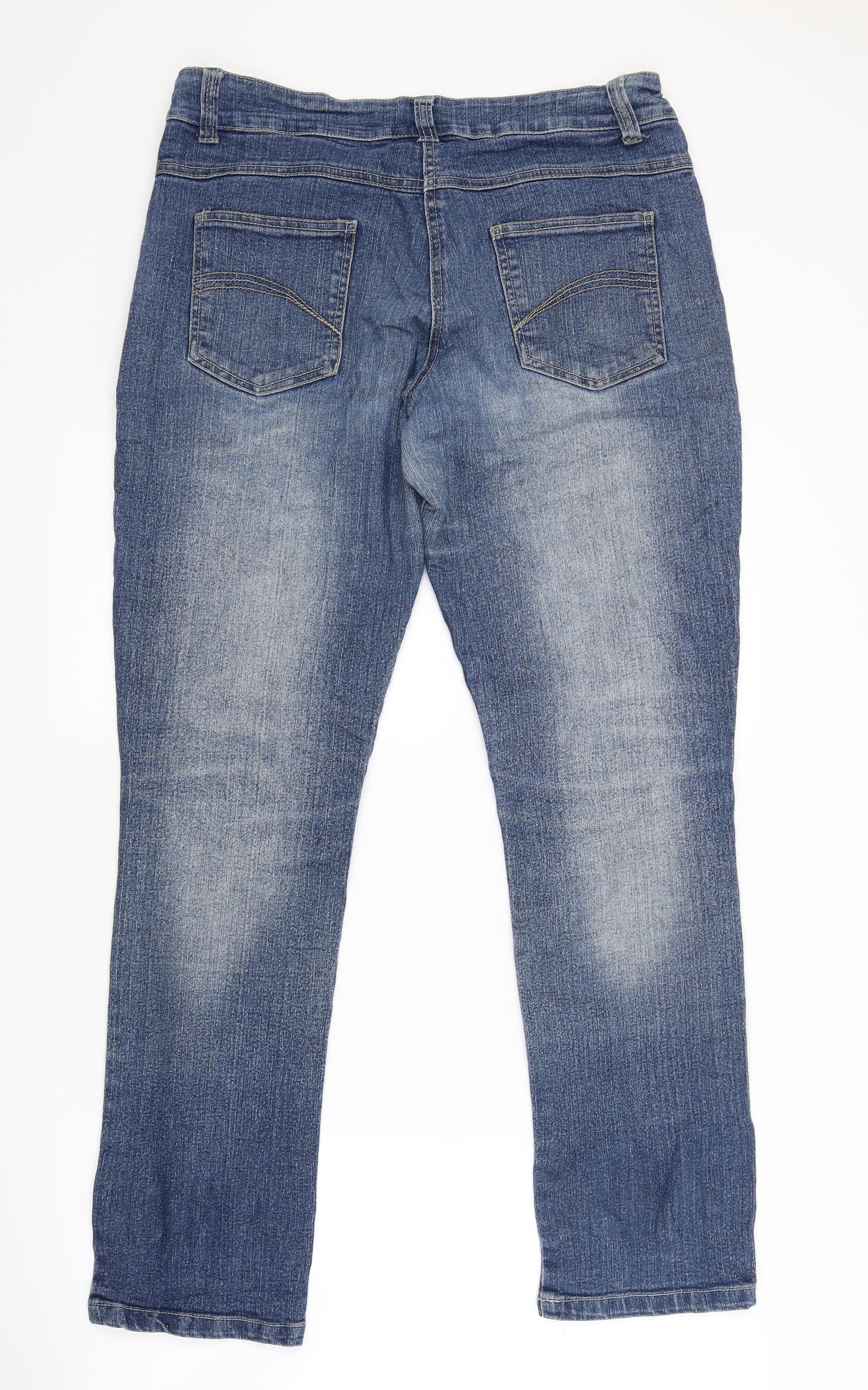 Identic Womens Blue  Denim Skinny Jeans Size 12 L29 in