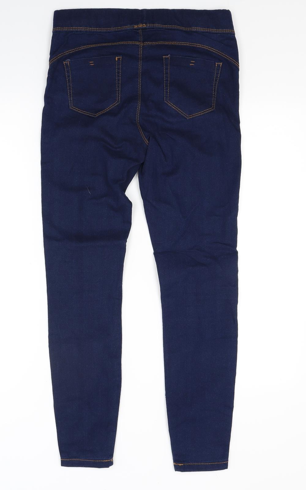 Primark Womens Blue  Denim Jegging Jeans Size 10 L26 in