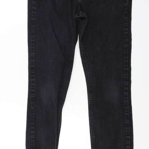 H&M Womens Black  Denim Skinny Jeans Size 27 in L25 in