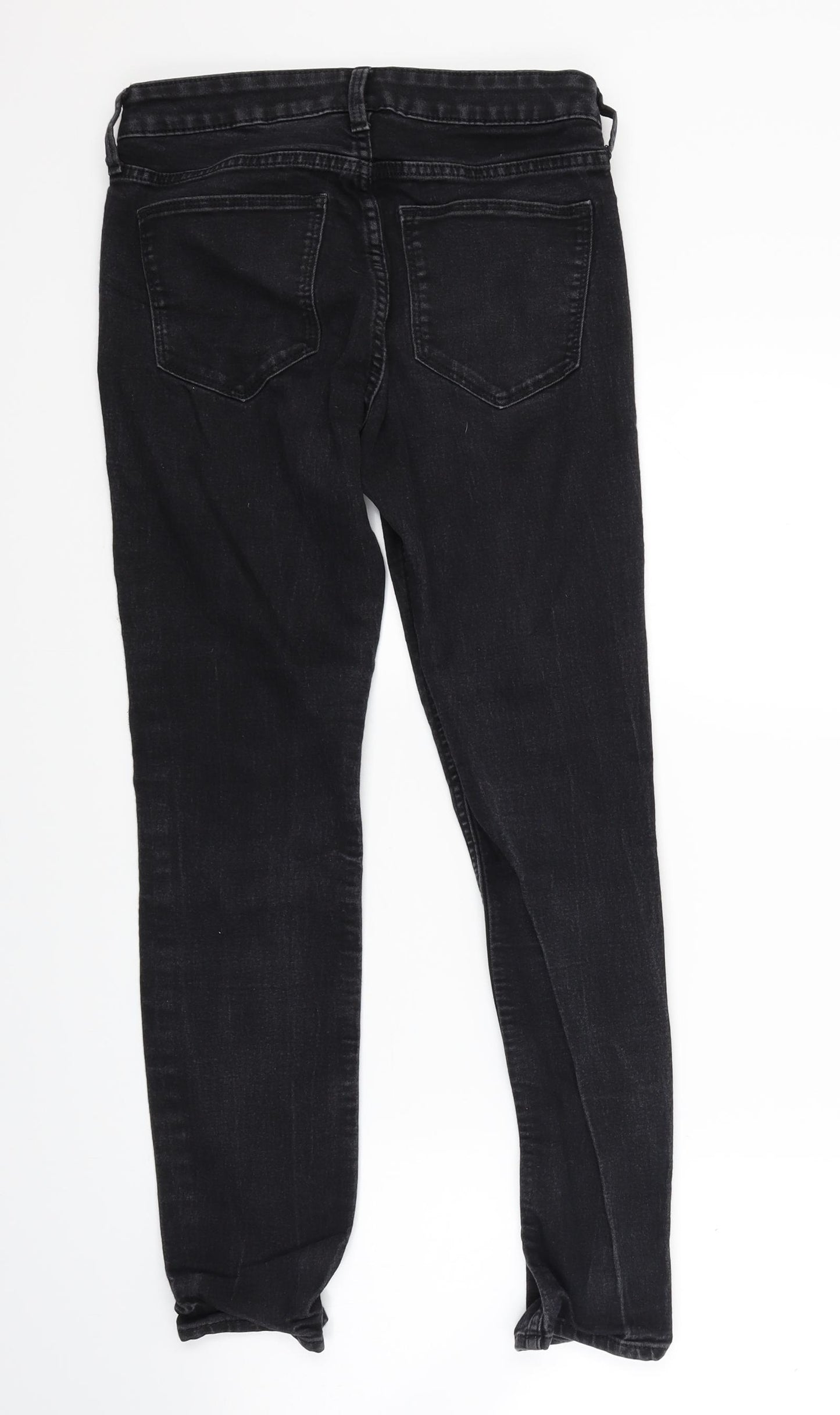 H&M Womens Black  Denim Skinny Jeans Size 27 in L25 in