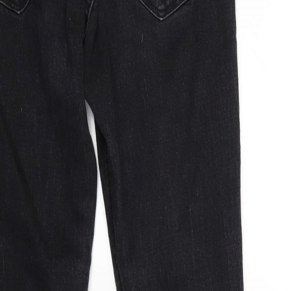 H&M Womens Black  Denim Skinny Jeans Size 27 in L25 in