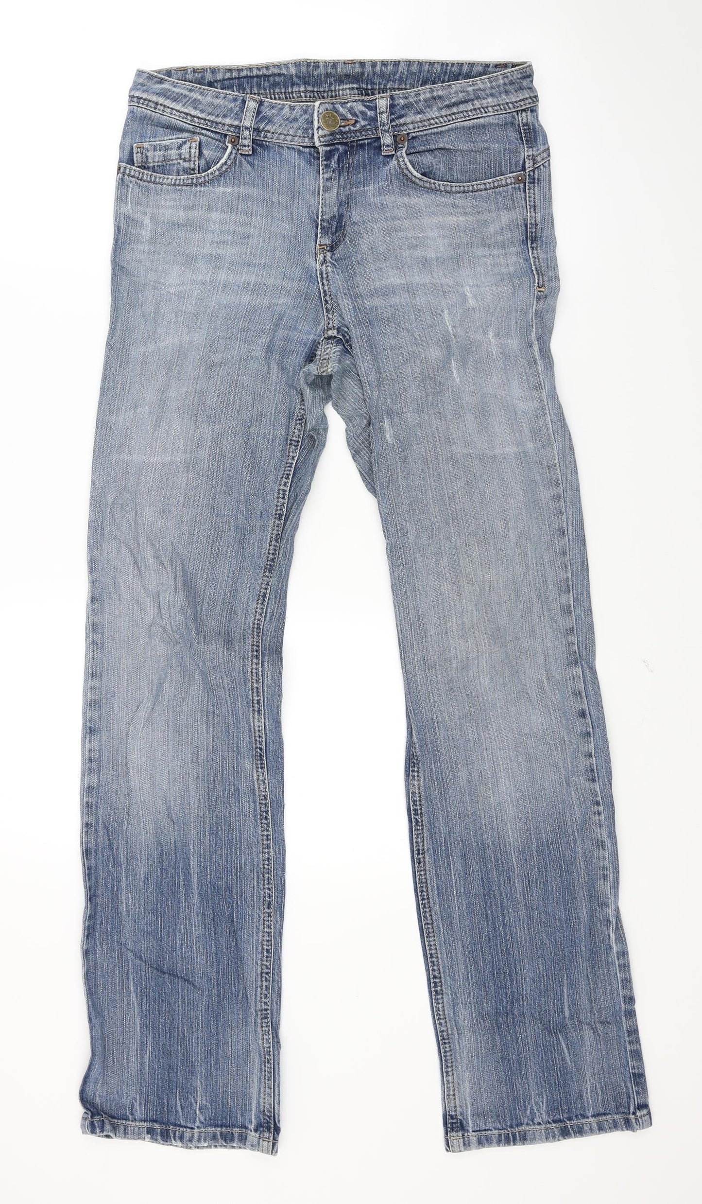 S oliver Womens Blue  Denim Straight Jeans Size 12 L28 in