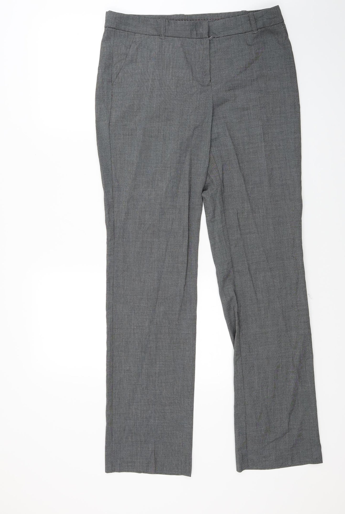 Yessica Womens Grey   Trousers  Size 10 L31 in