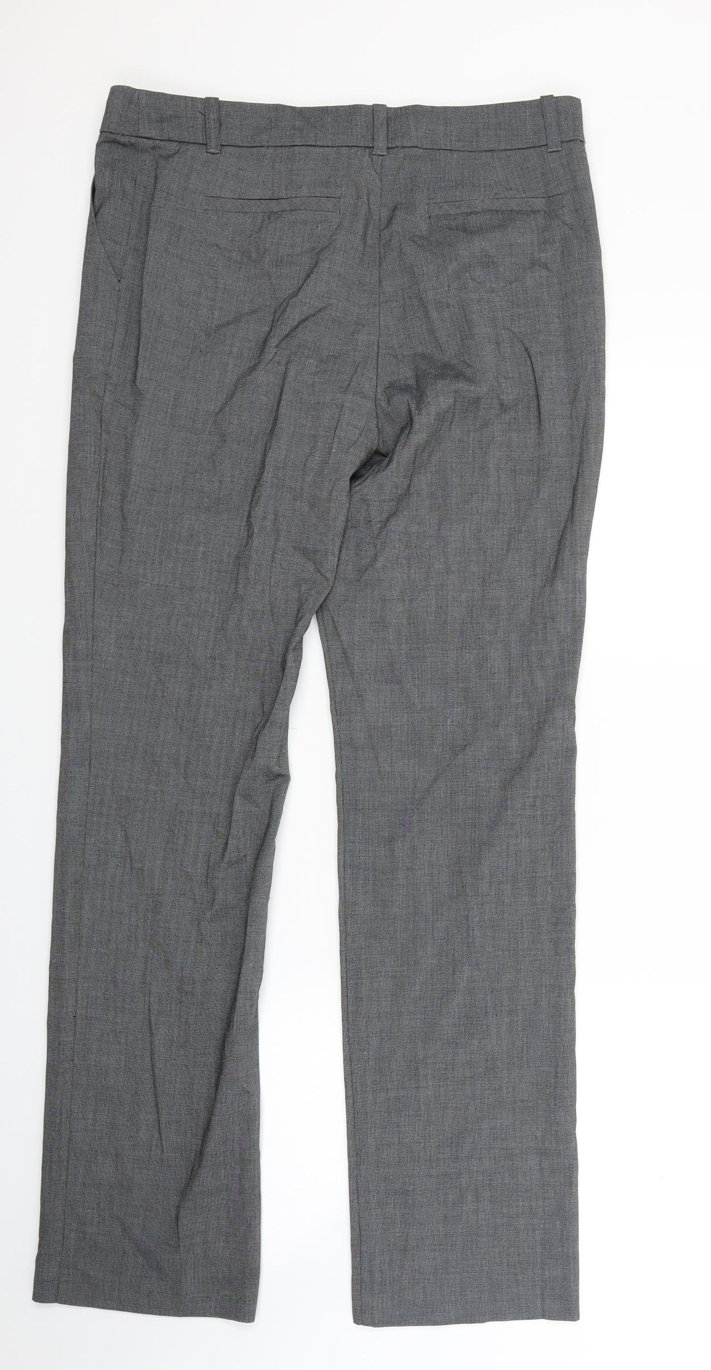 Yessica Womens Grey   Trousers  Size 10 L31 in