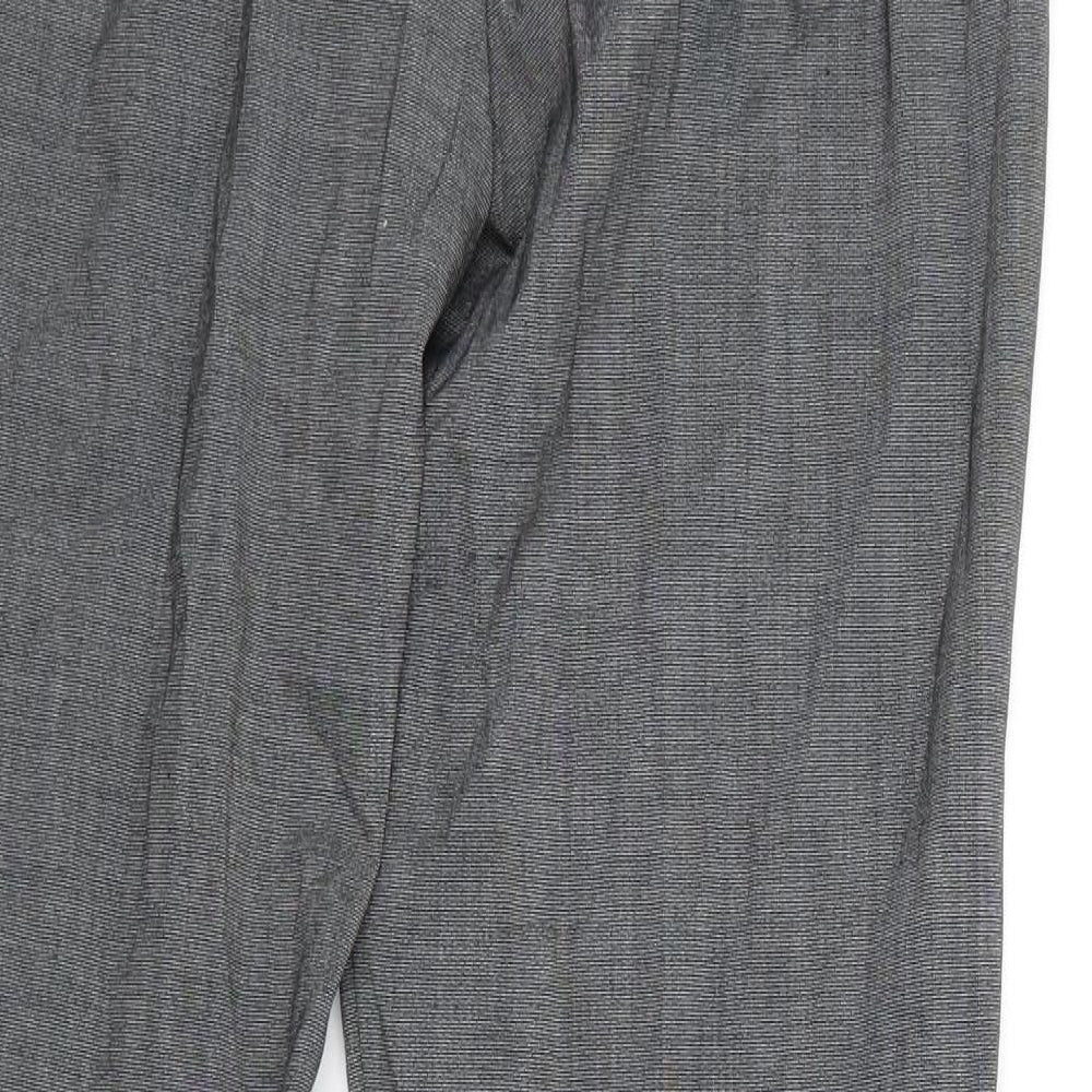 Yessica Womens Grey   Trousers  Size 10 L31 in