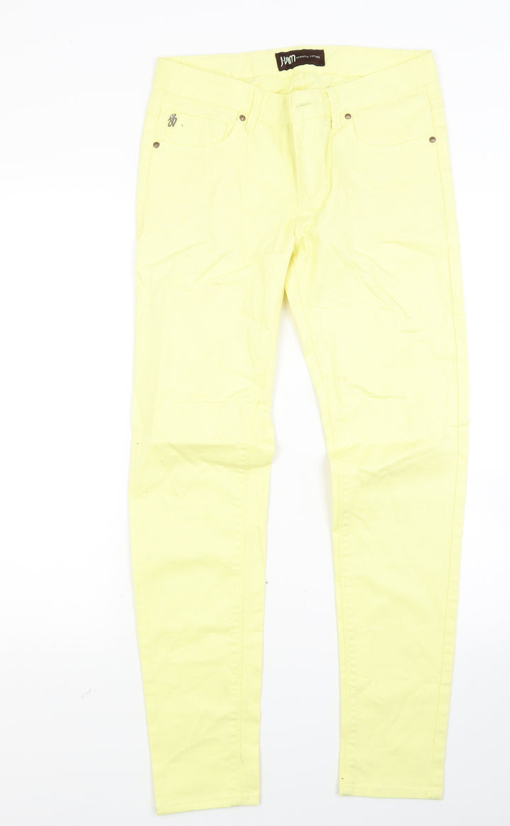J uim Womens Yellow  Denim Skinny Jeans Size 28 in L27 in