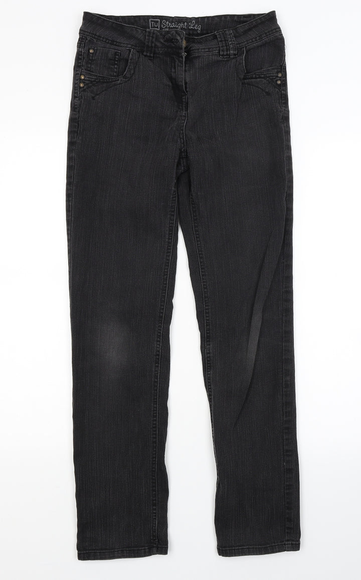 TU Womens Black  Denim Skinny Jeans Size 10 L27 in