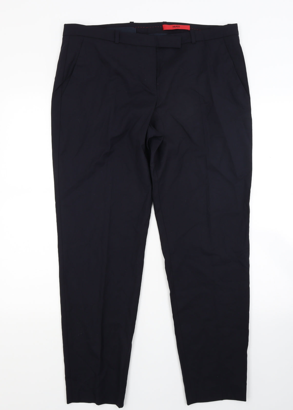 HUGO BOSS Womens Blue   Trousers  Size 14 L27 in