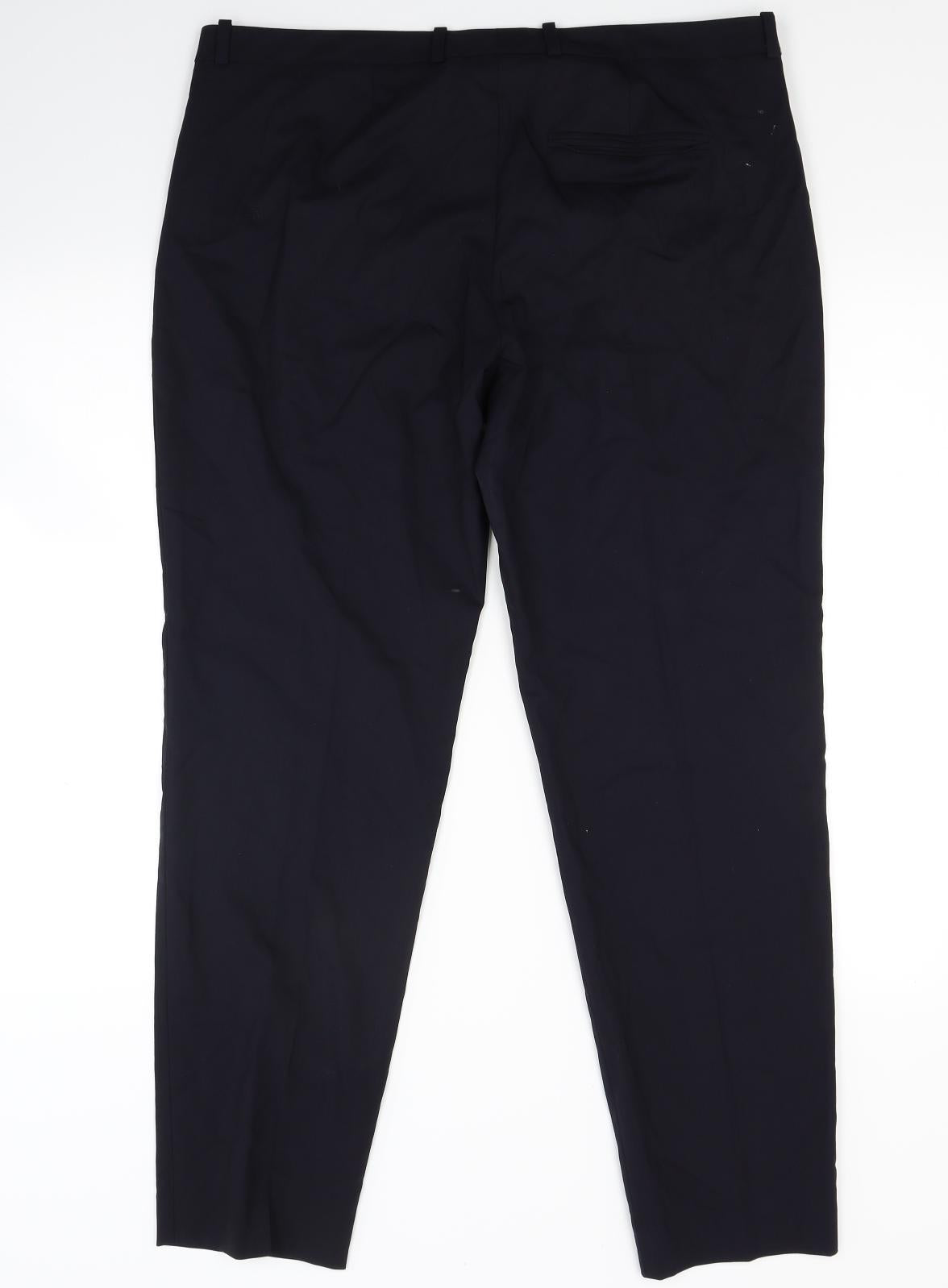 HUGO BOSS Womens Blue   Trousers  Size 14 L27 in