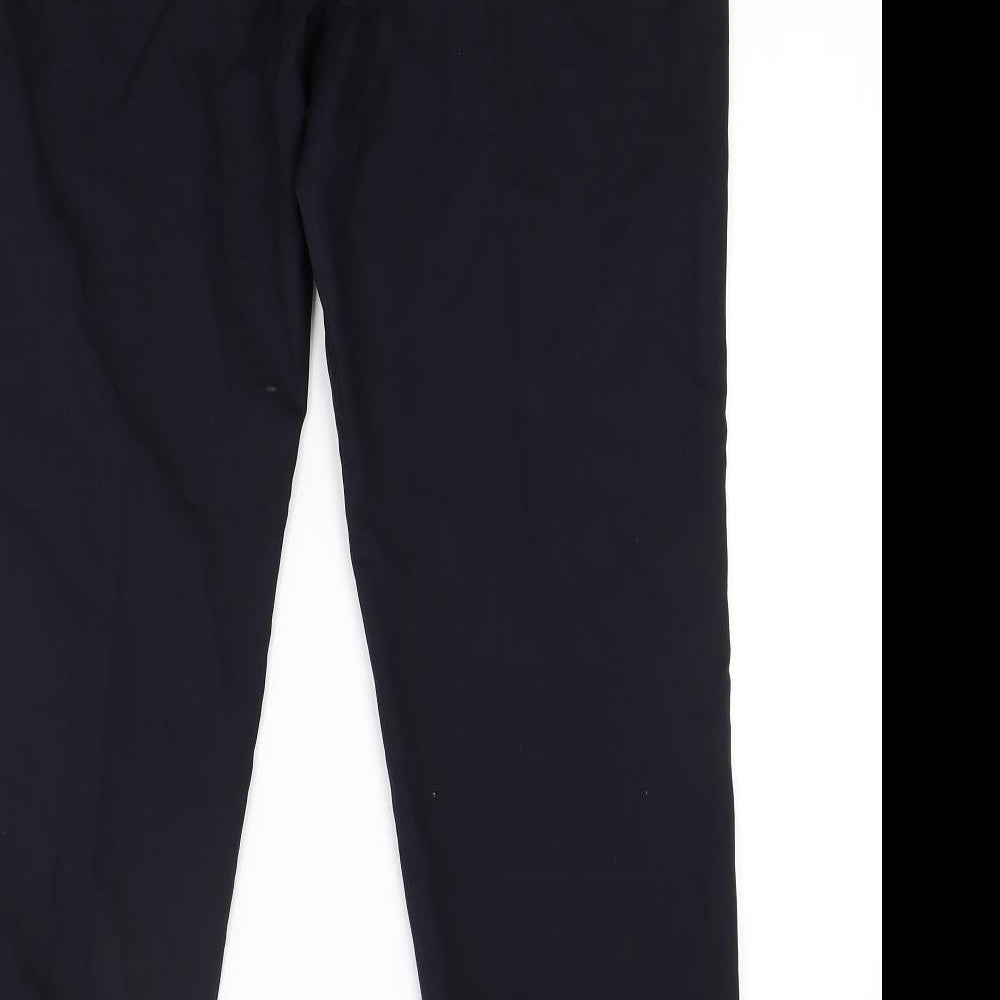 HUGO BOSS Womens Blue   Trousers  Size 14 L27 in