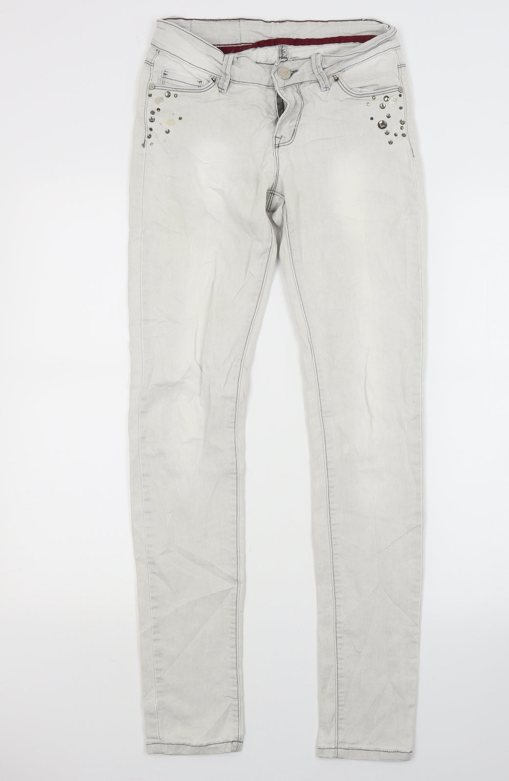 Daysie Denim Womens White  Denim Skinny Jeans Size 8 L28 in