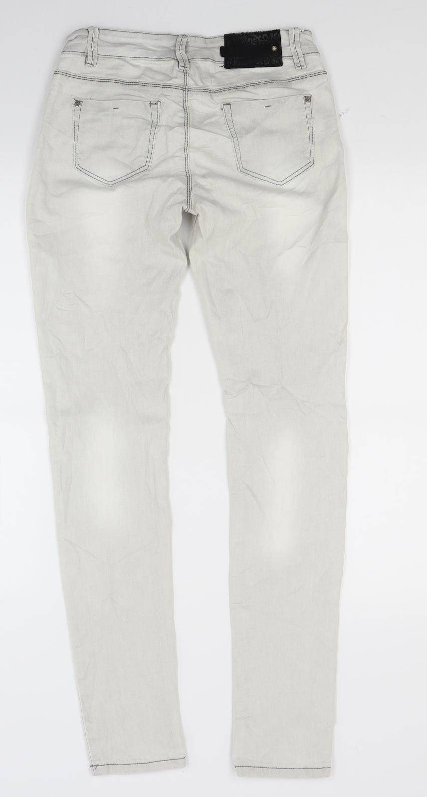 Daysie Denim Womens White  Denim Skinny Jeans Size 8 L28 in