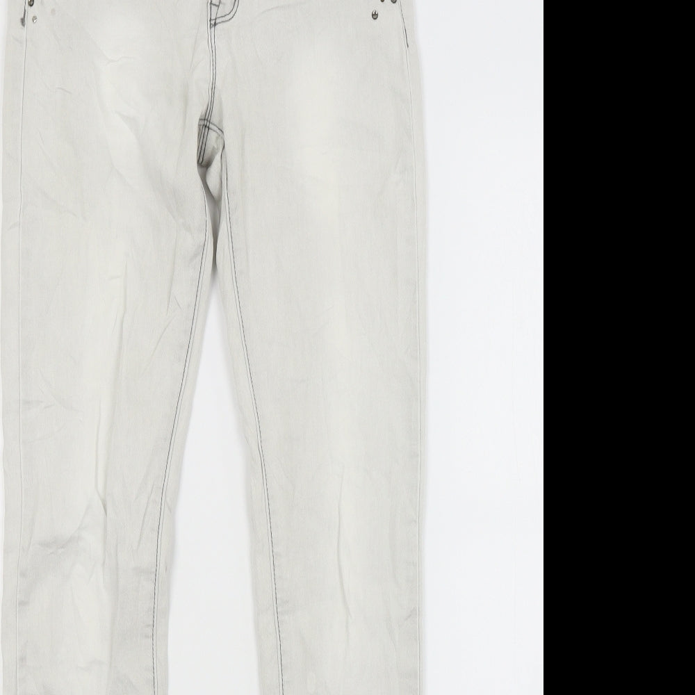 Daysie Denim Womens White  Denim Skinny Jeans Size 8 L28 in