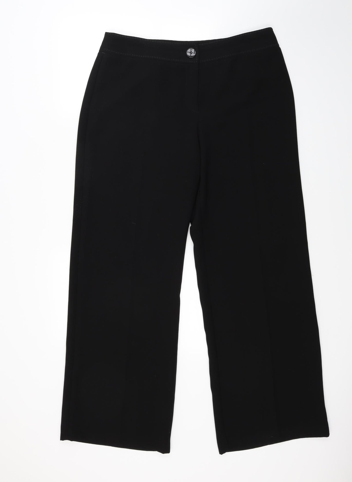 Marks and Spencer Womens Black   Trousers  Size 14 L28 in