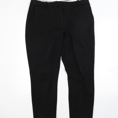 H&M Womens Black   Trousers  Size 14 L25 in